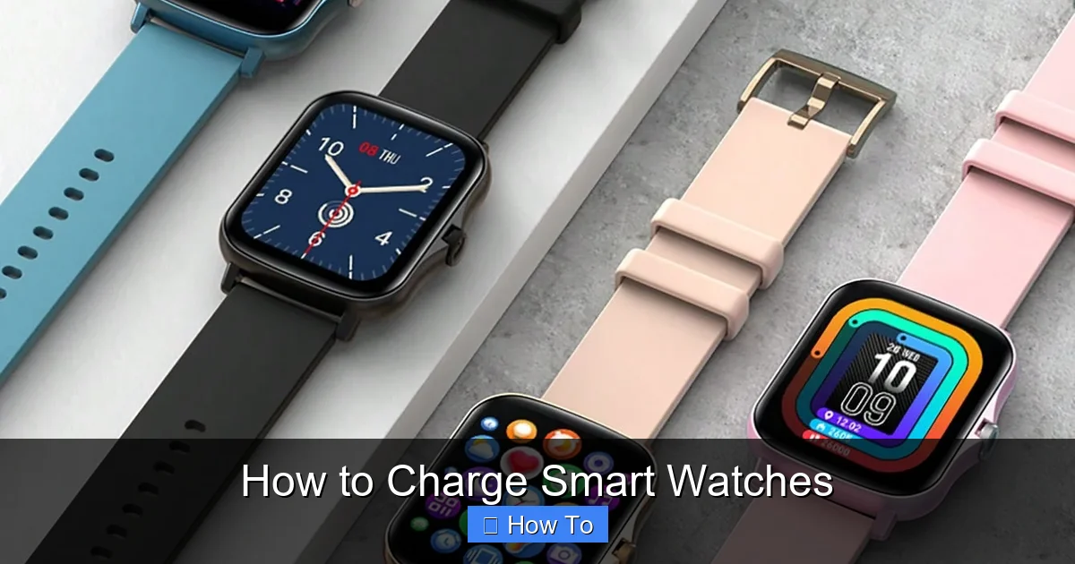 How to Charge Smart Watches