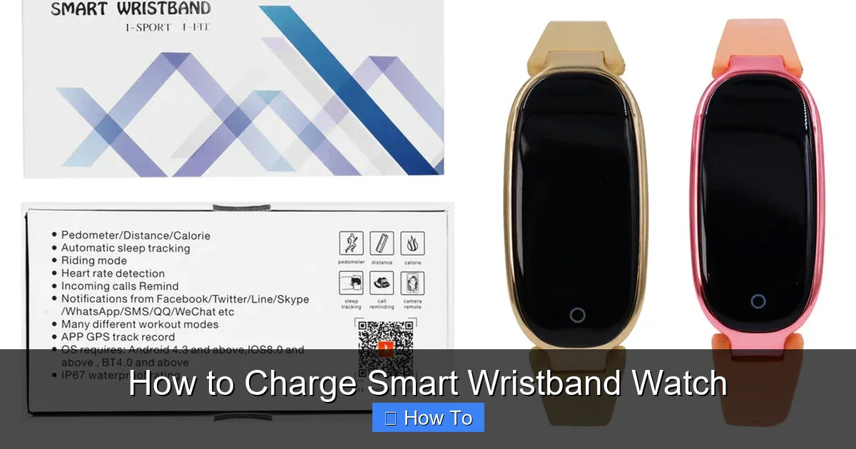 How to Charge Smart Wristband Watch
