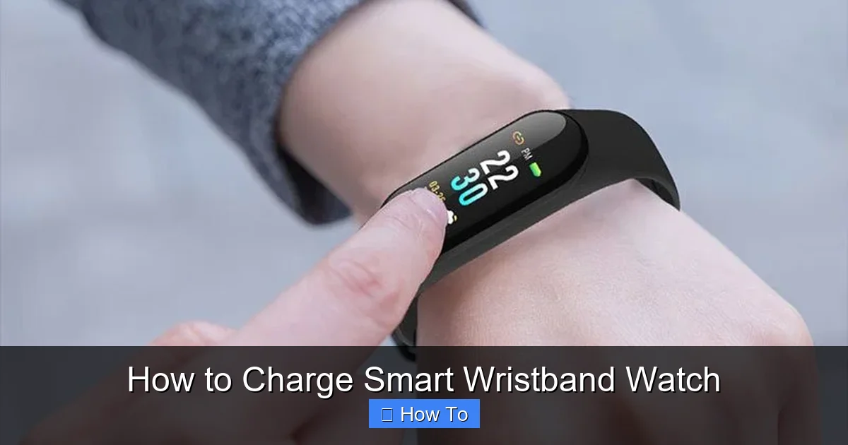How to Charge Smart Wristband Watch