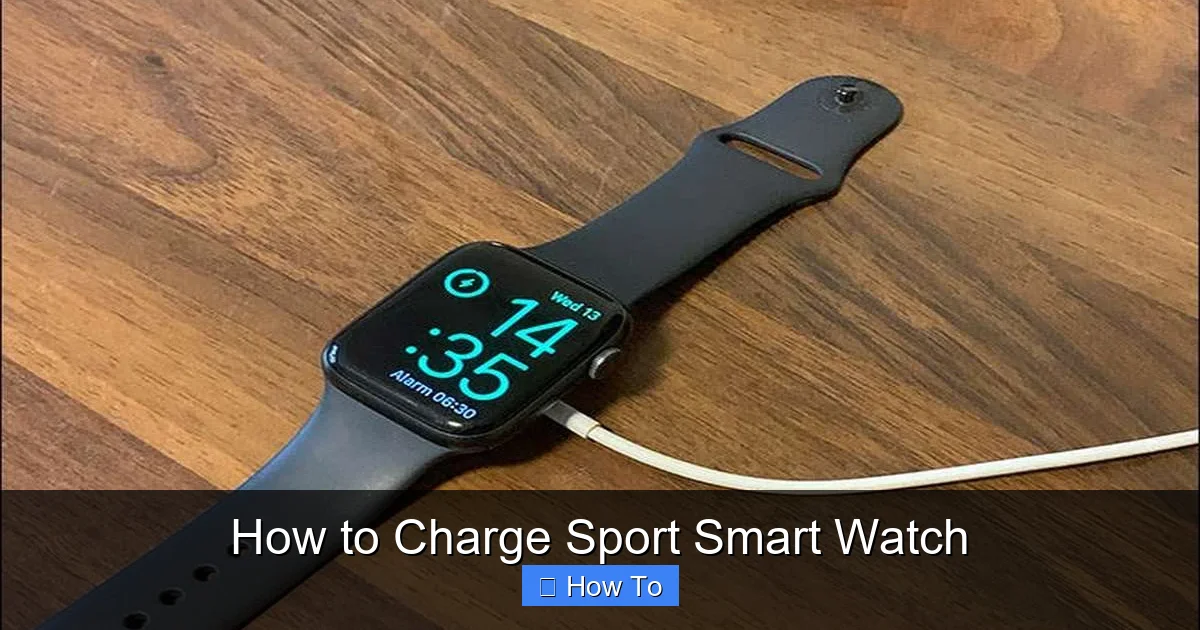 How to Charge Sport Smart Watch