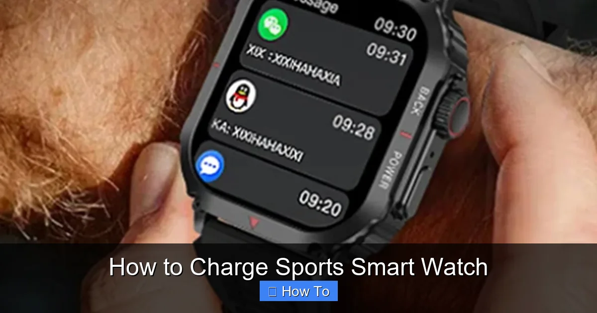 How to Charge Sports Smart Watch