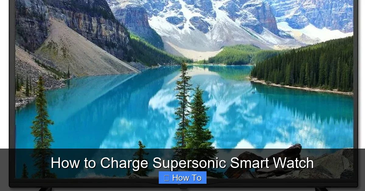 How to Charge Supersonic Smart Watch