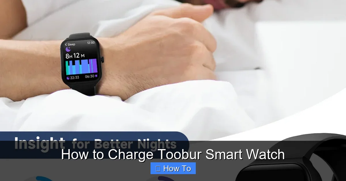 How to Charge Toobur Smart Watch