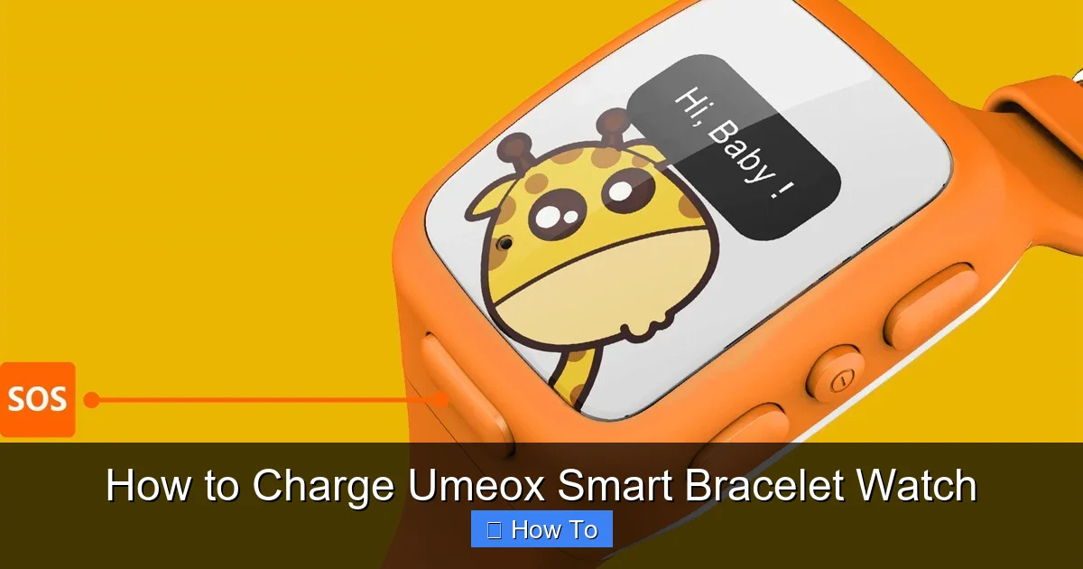 How to Charge Umeox Smart Bracelet Watch