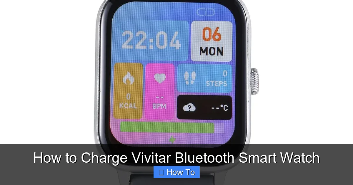 How to Charge Vivitar Bluetooth Smart Watch
