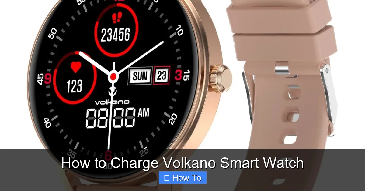 How to Charge Volkano Smart Watch