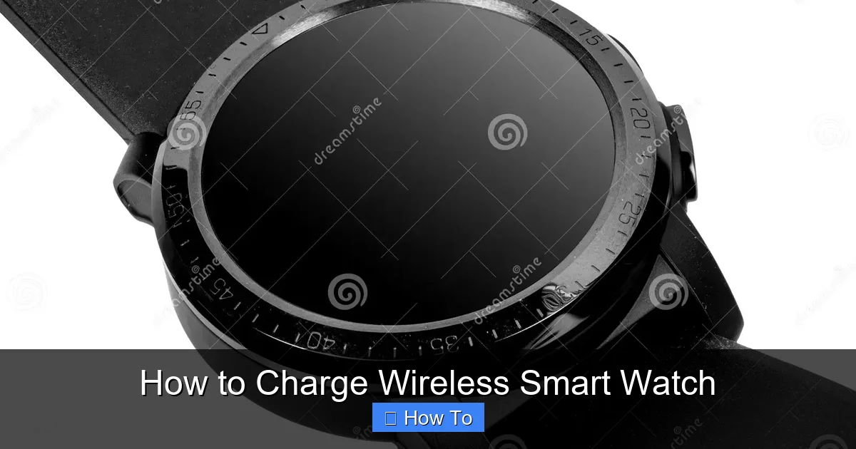 How to Charge Wireless Smart Watch