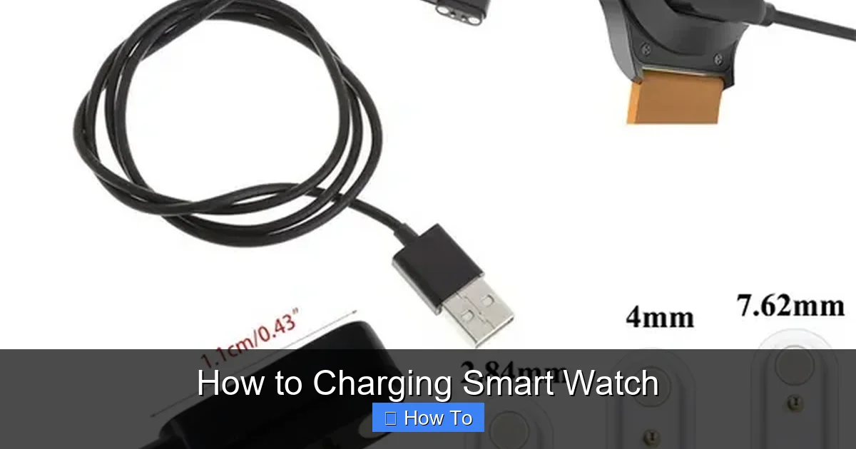 How to Charging Smart Watch