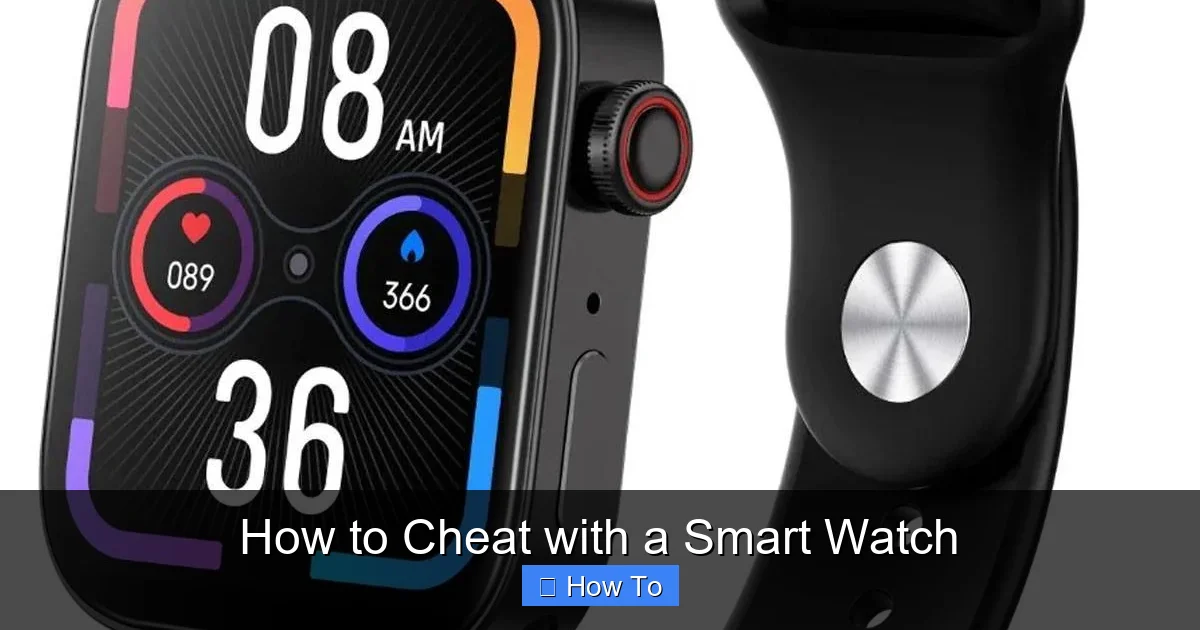How to Cheat with a Smart Watch