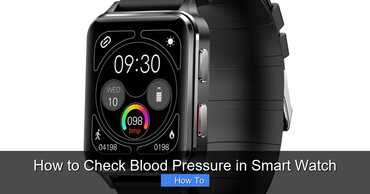 How to Check Blood Pressure in Smart Watch