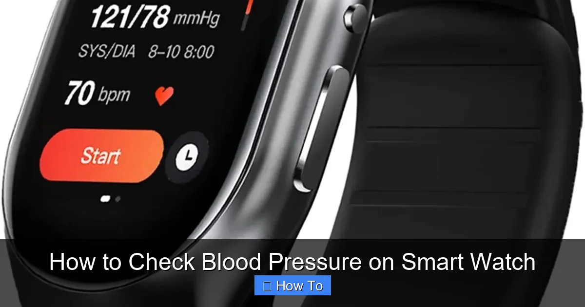 How to Check Blood Pressure on Smart Watch