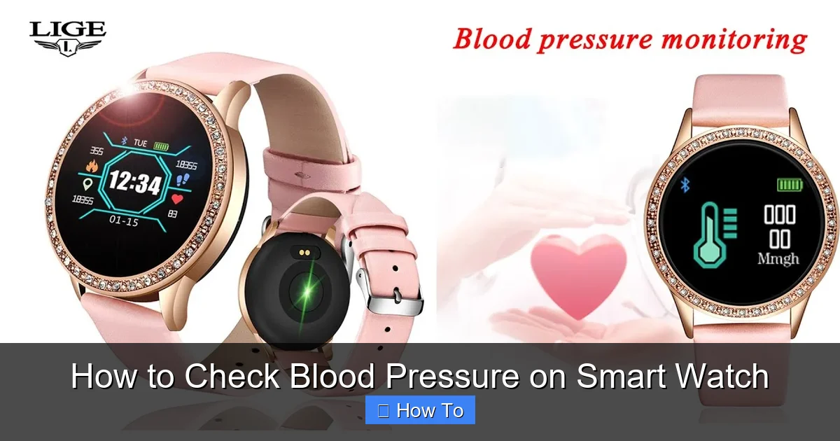How to Check Blood Pressure on Smart Watch