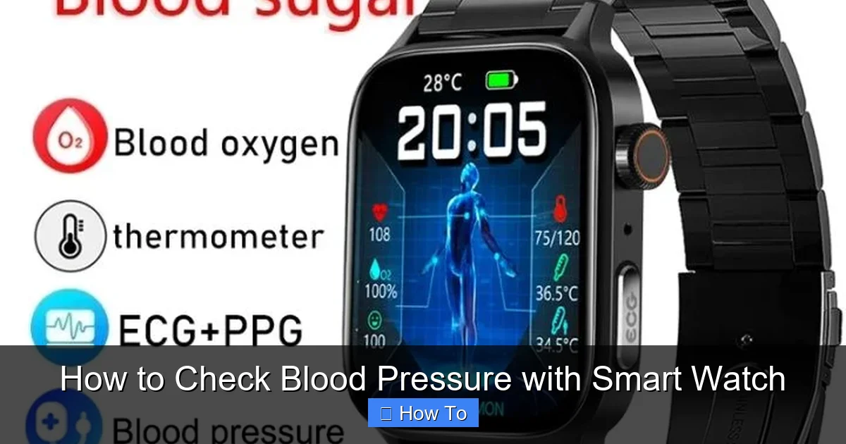 How to Check Blood Pressure with Smart Watch