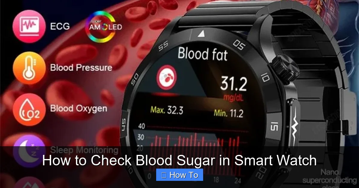 How to Check Blood Sugar in Smart Watch