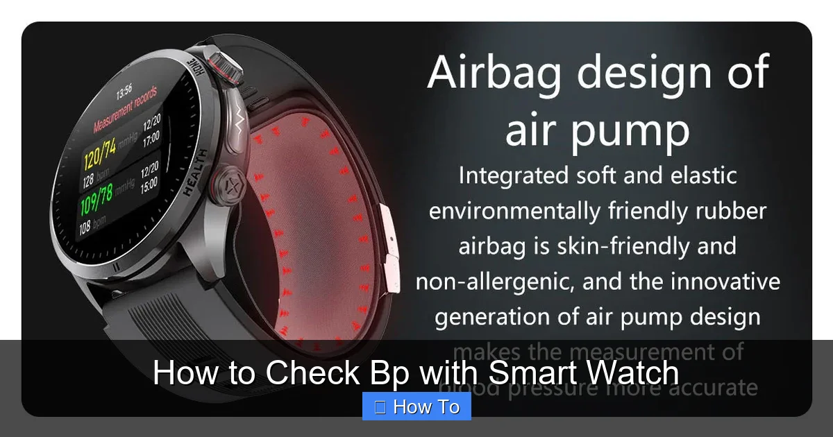 How to Check Bp with Smart Watch