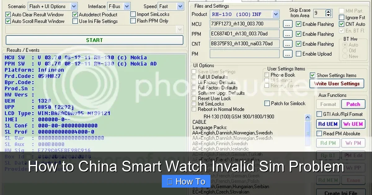 How to China Smart Watch Invalid Sim Problem