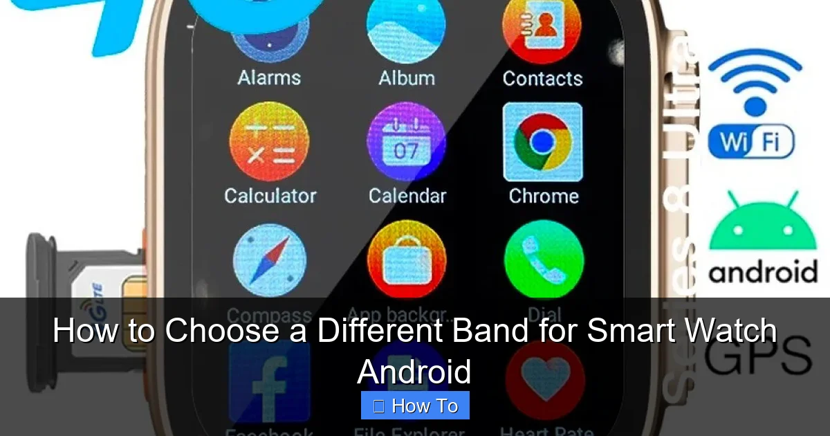 How to Choose a Different Band for Smart Watch Android