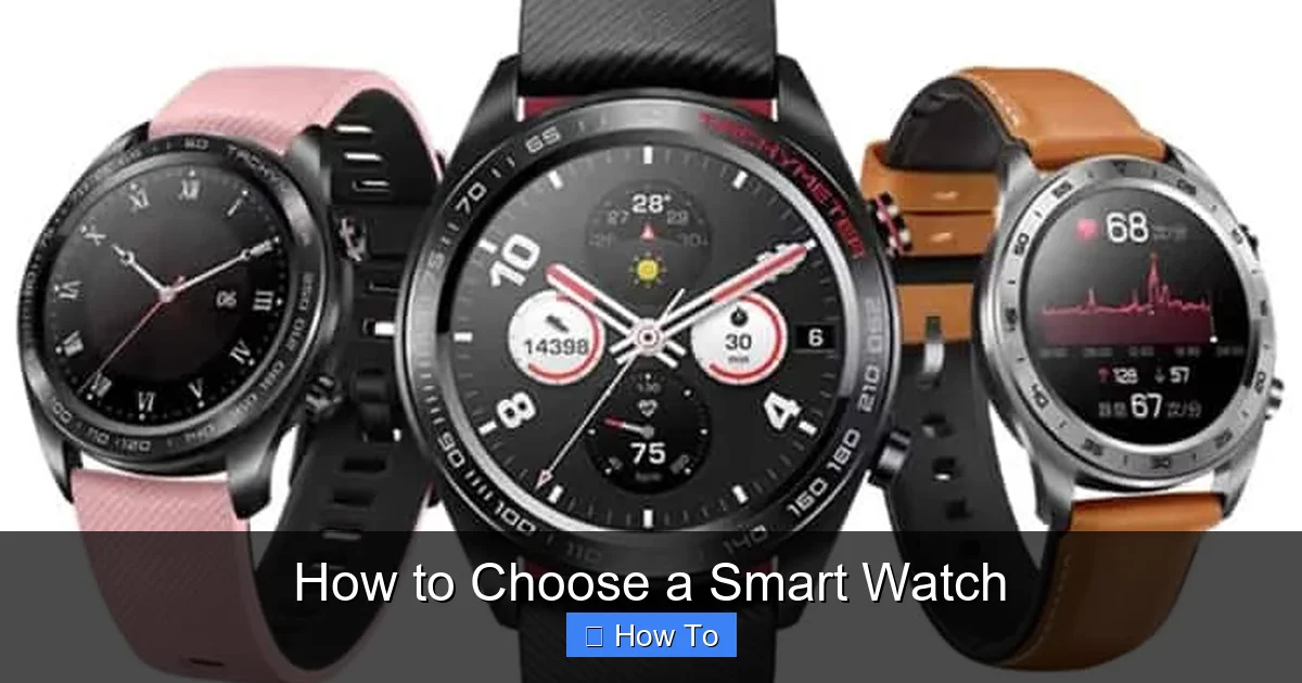 How to Choose a Smart Watch