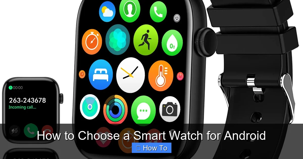 How to Choose a Smart Watch for Android