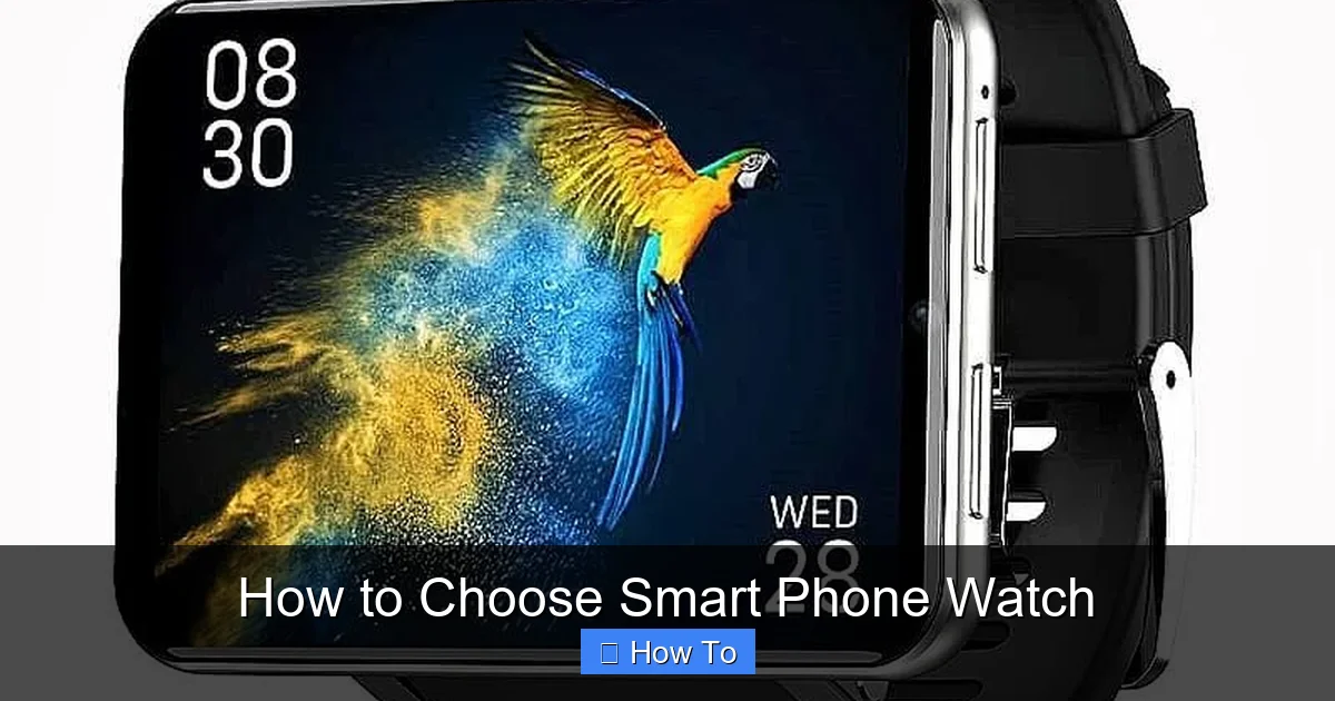 How to Choose Smart Phone Watch