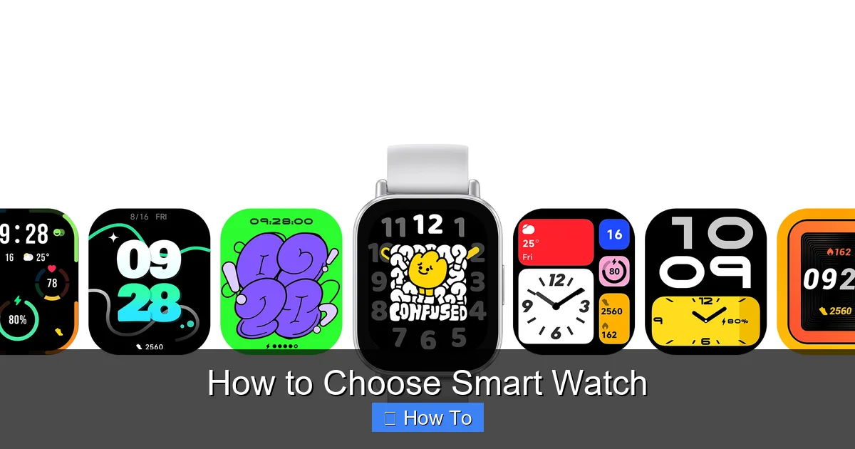How to Choose Smart Watch