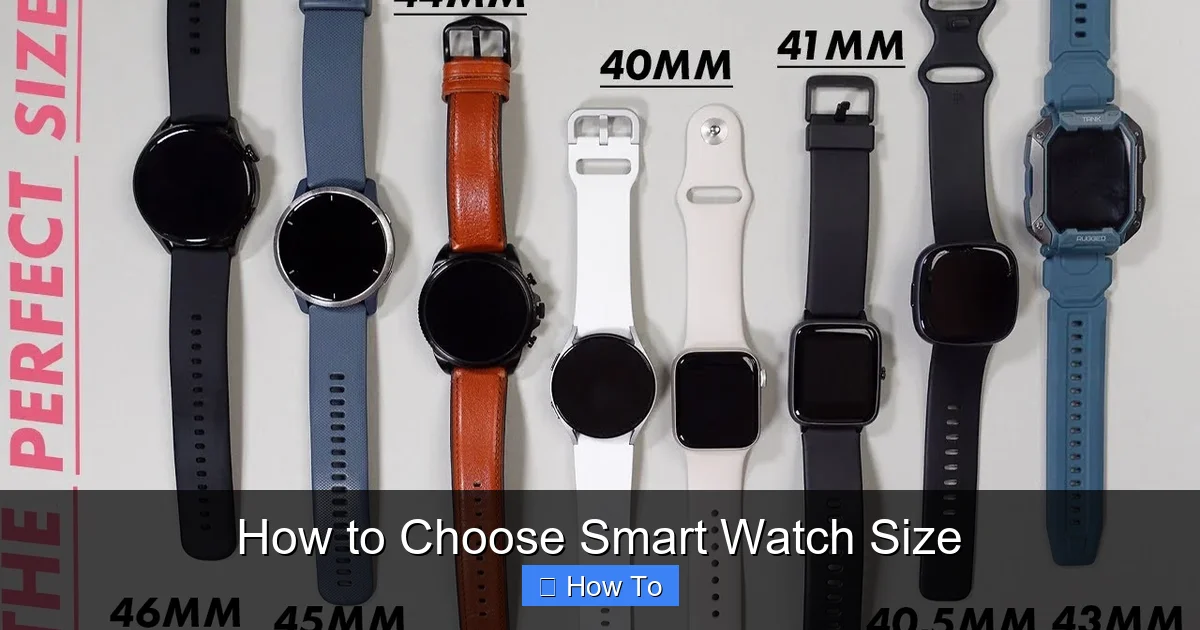 How to Choose Smart Watch Size