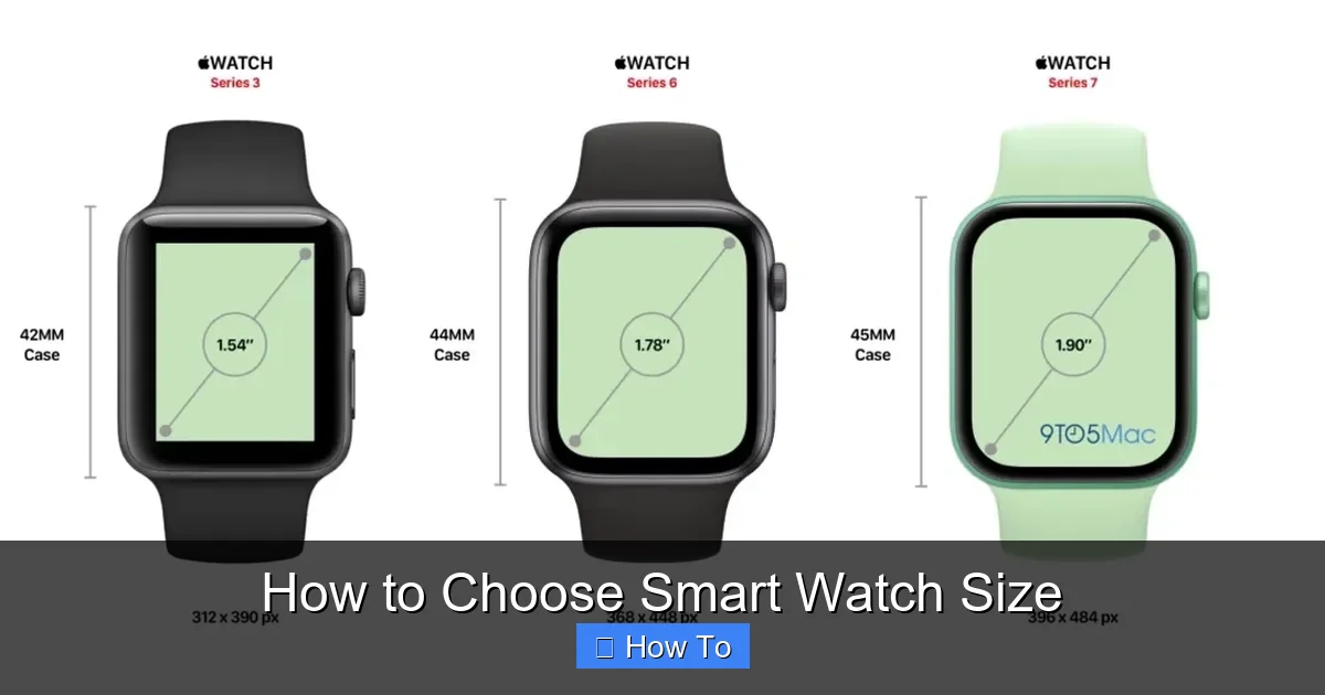 How to Choose Smart Watch Size
