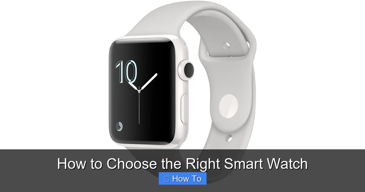 How to Choose the Right Smart Watch