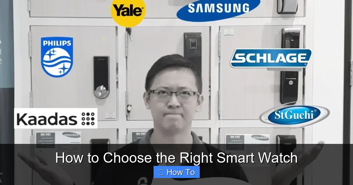 How to Choose the Right Smart Watch