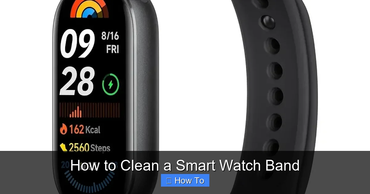 How to Clean a Smart Watch Band