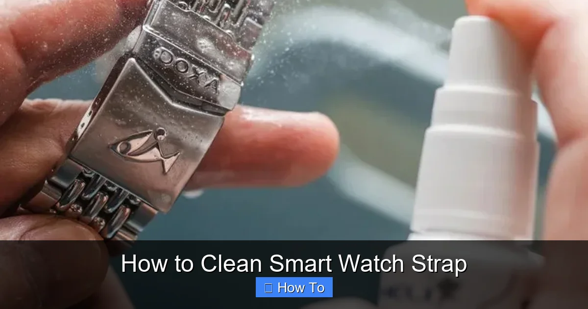 How to Clean Smart Watch Strap