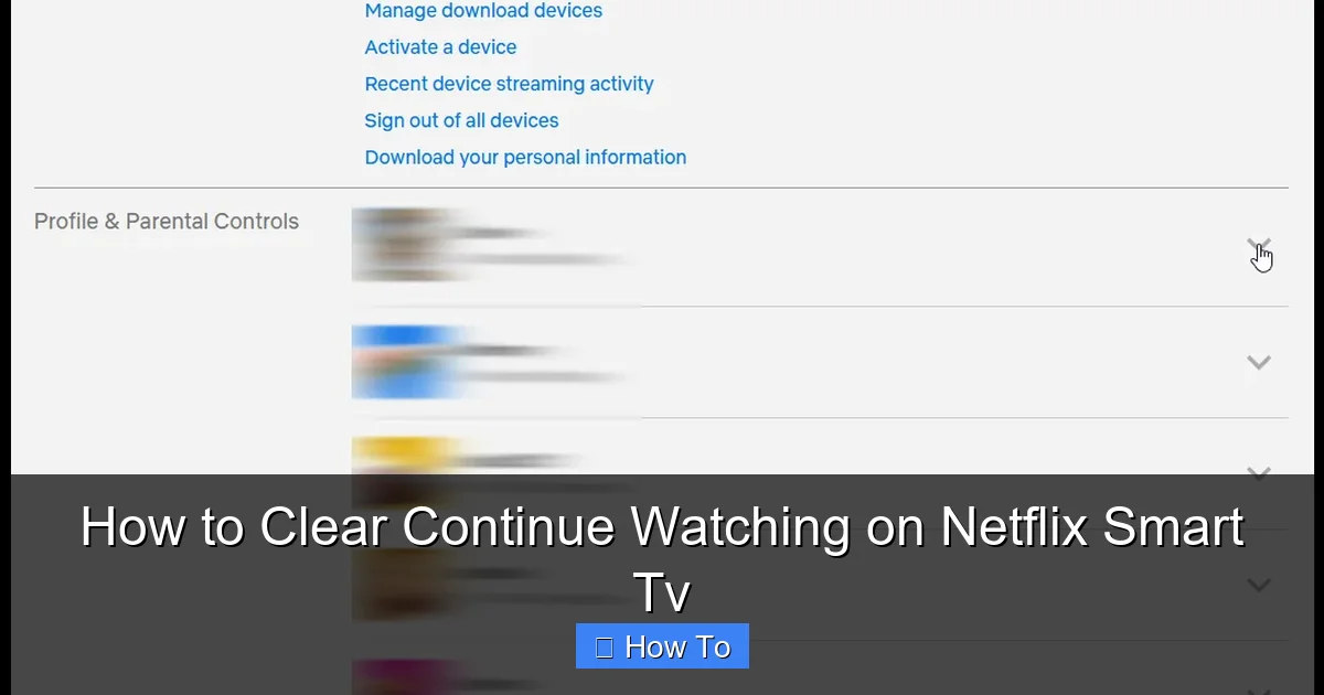 How to Clear Continue Watching on Netflix Smart Tv