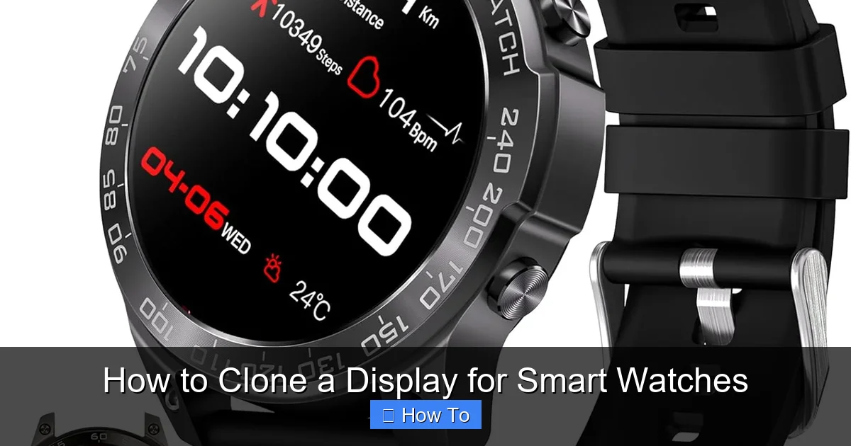 How to Clone a Display for Smart Watches