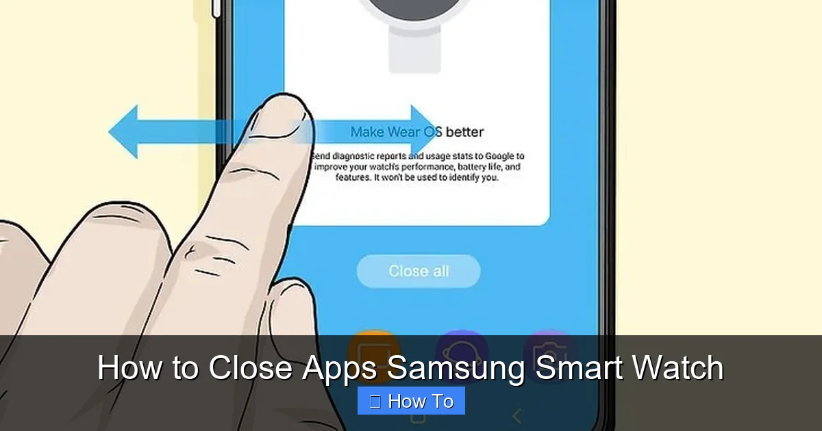 How to Close Apps Samsung Smart Watch