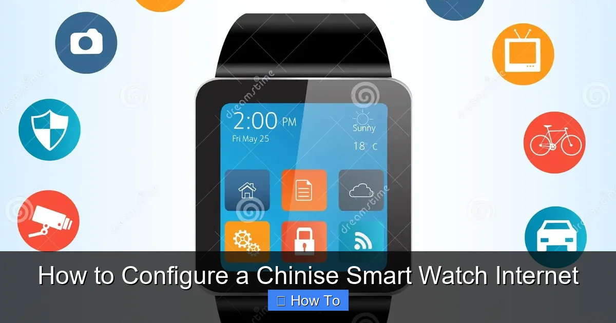 How to Configure a Chinise Smart Watch Internet