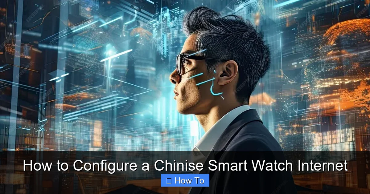 How to Configure a Chinise Smart Watch Internet