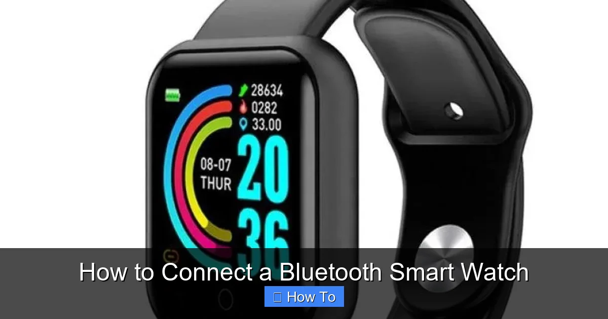 How to Connect a Bluetooth Smart Watch