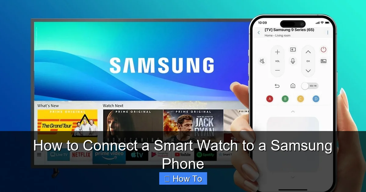 How to Connect a Smart Watch to a Samsung Phone