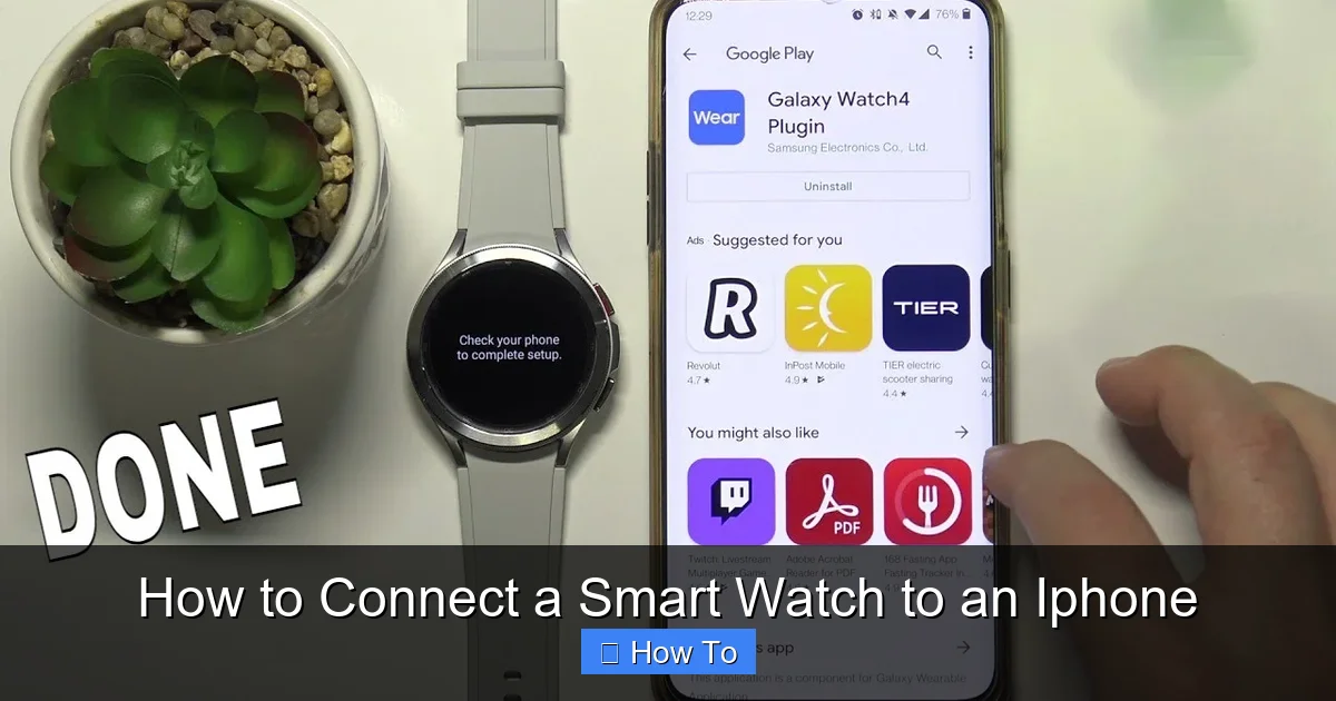 How to Connect a Smart Watch to an Iphone
