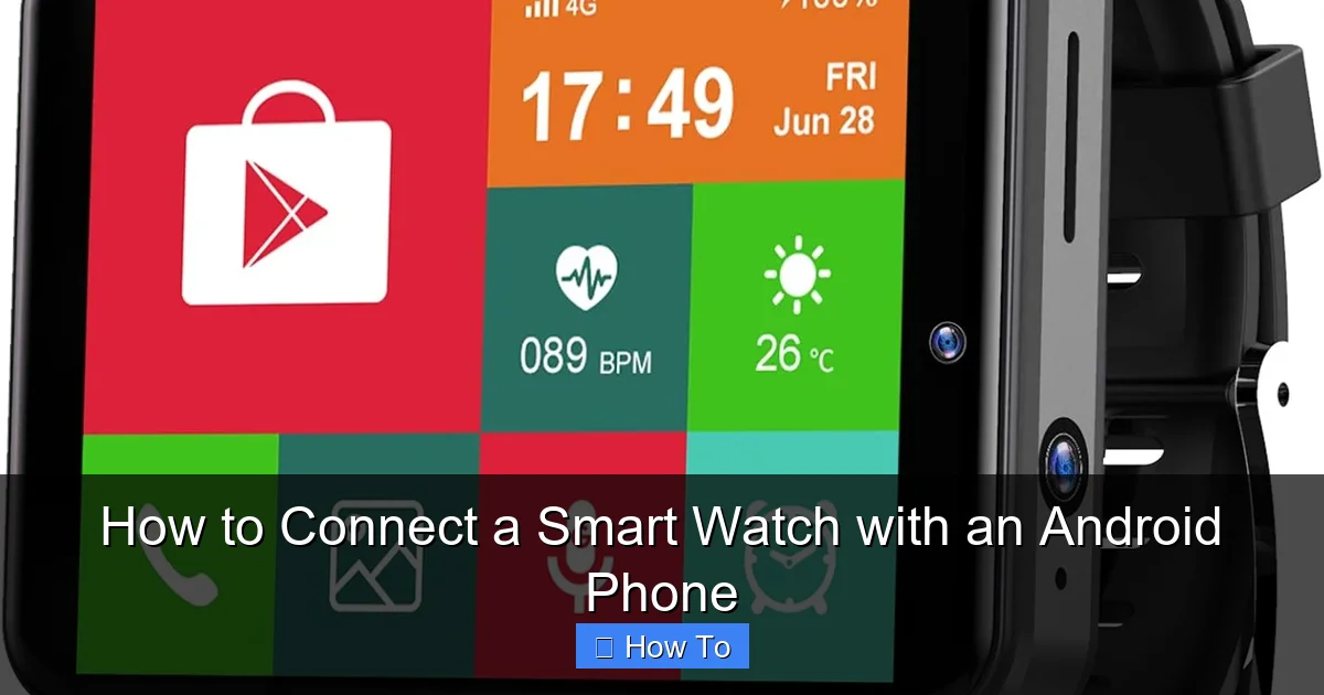 How to Connect a Smart Watch with an Android Phone