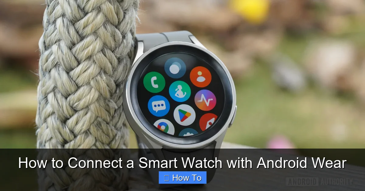 How to Connect a Smart Watch with Android Wear
