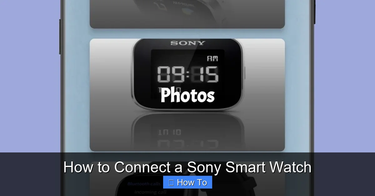 How to Connect a Sony Smart Watch