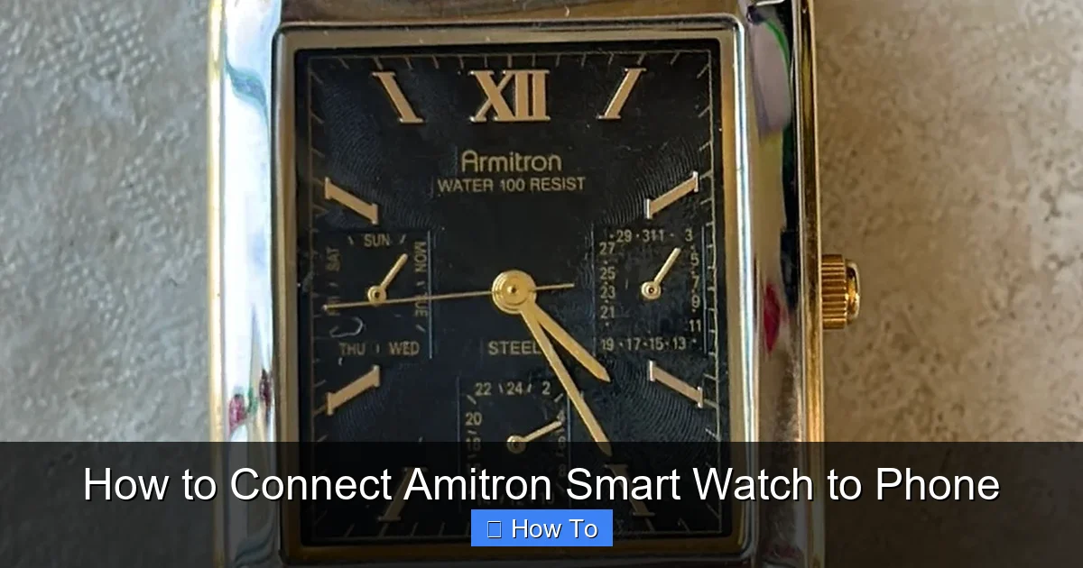 How to Connect Amitron Smart Watch to Phone