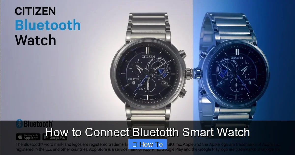 How to Connect Bluetotth Smart Watch