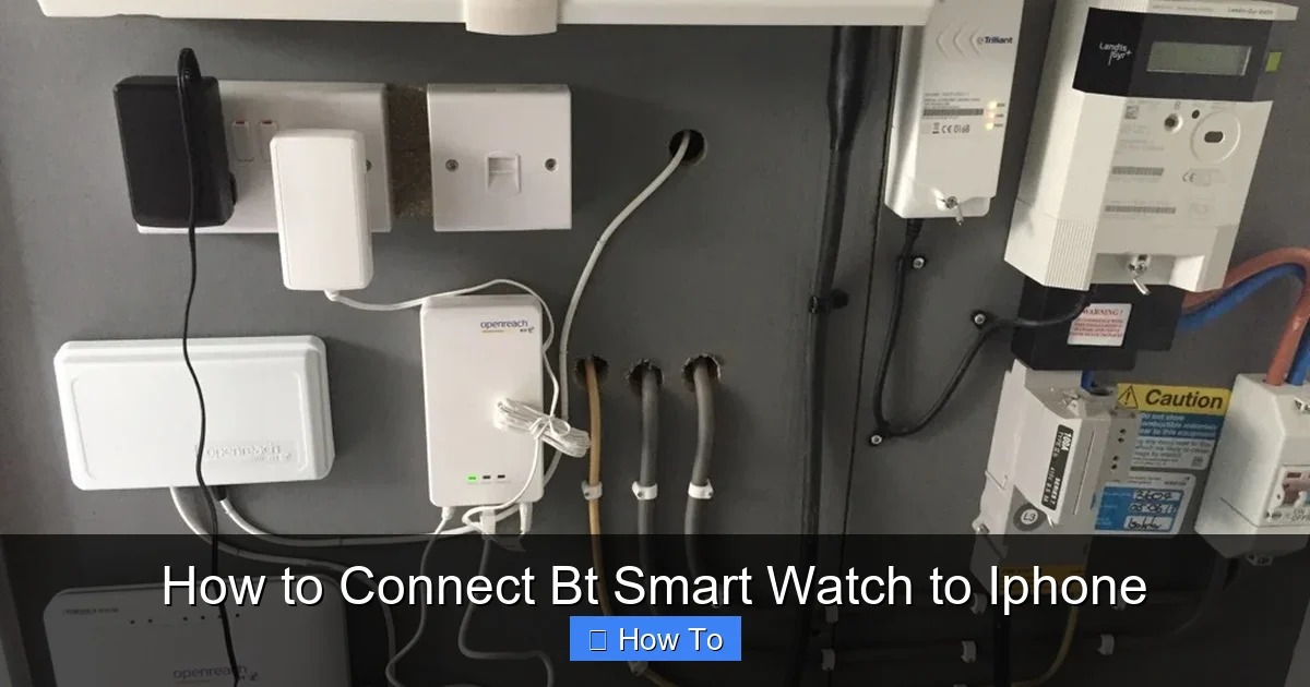 How to Connect Bt Smart Watch to Iphone
