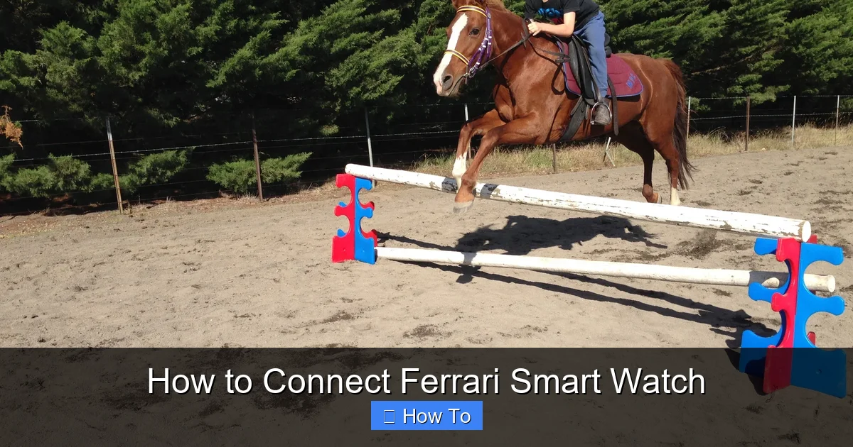 How to Connect Ferrari Smart Watch