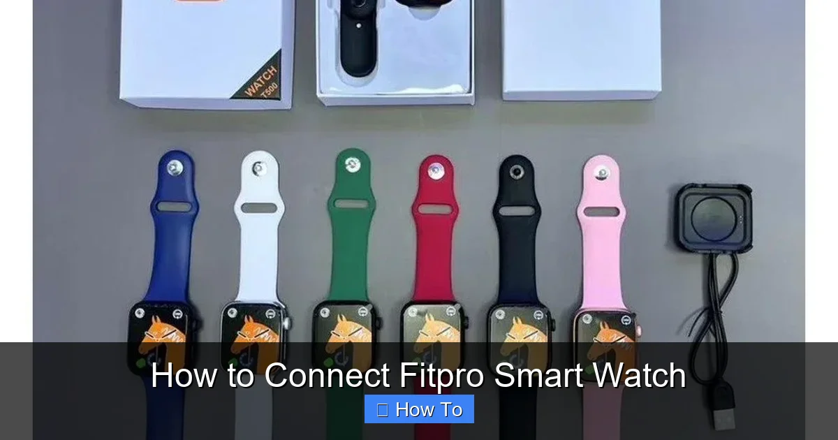 How to Connect Fitpro Smart Watch
