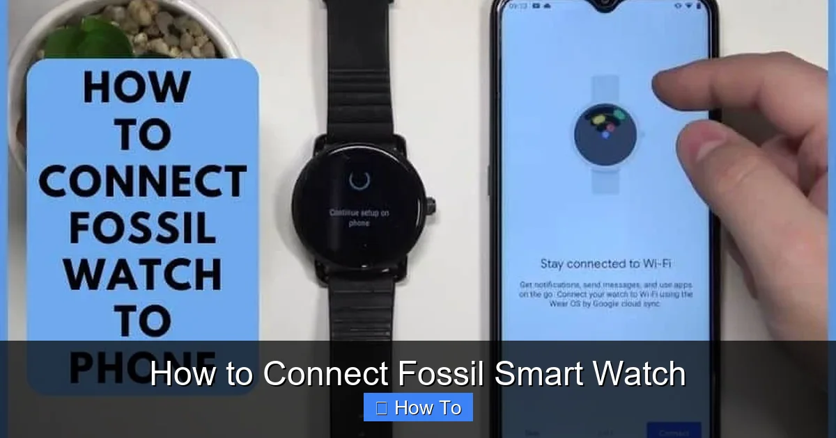 How to Connect Fossil Smart Watch