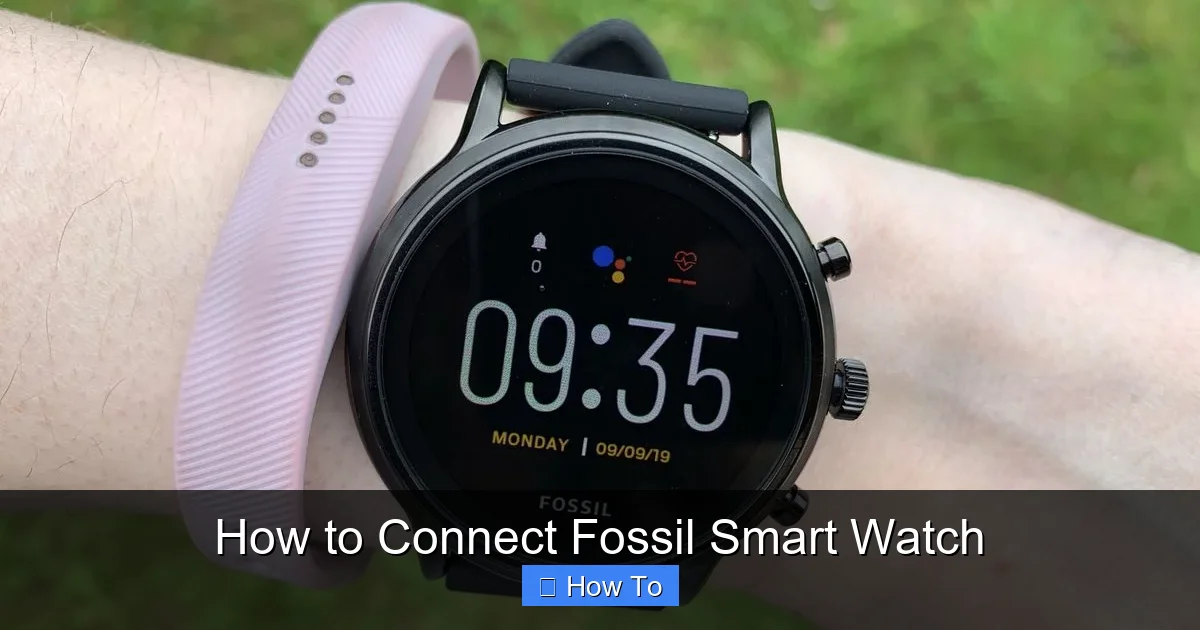 How to Connect Fossil Smart Watch