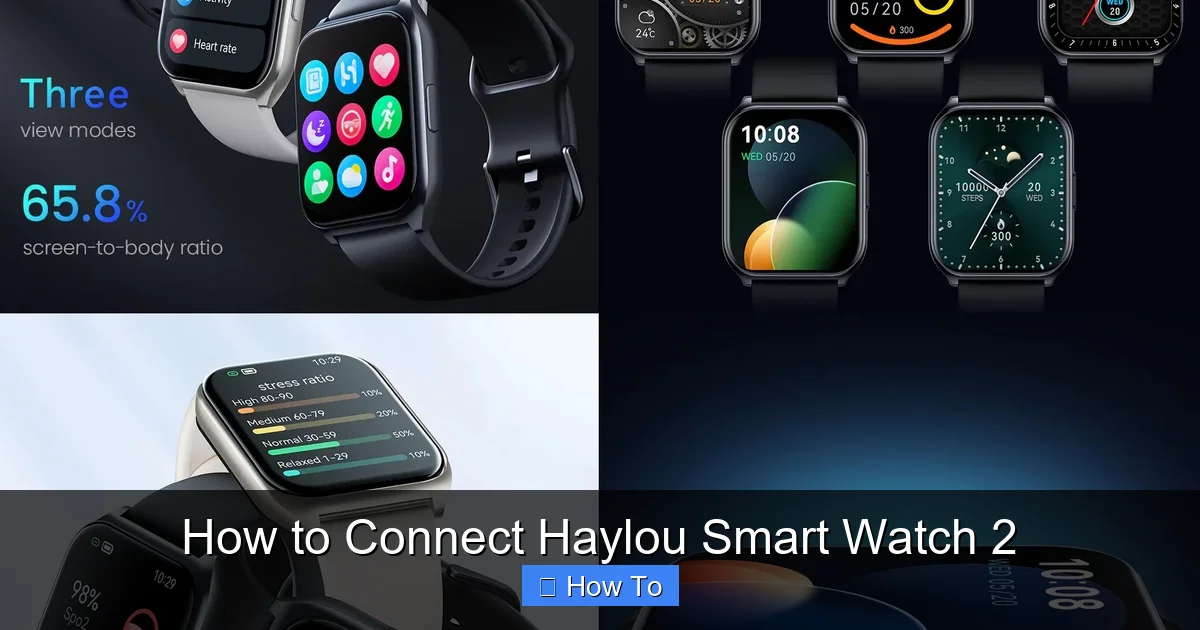 How to Connect Haylou Smart Watch 2